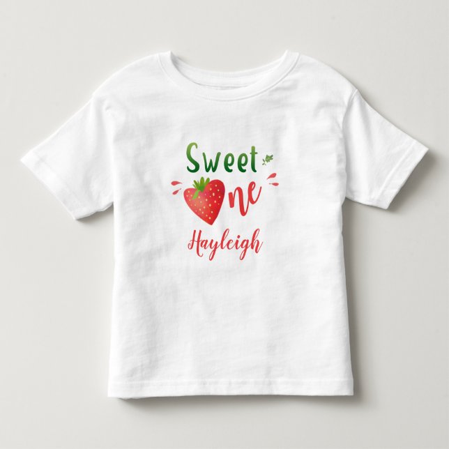 Camiseta de bebe fresa Camiseta Berry dulce una ca (Anverso)