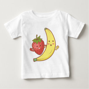 Camiseta De Bebé Fresa con bebé 