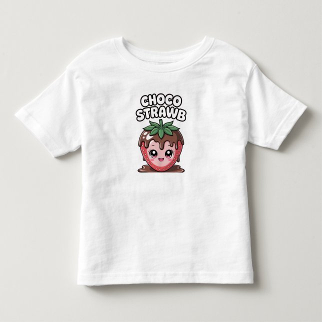 Camiseta De Bebé Fresa de chocolate (Anverso)