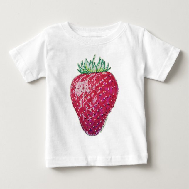 Camiseta De Bebé Fresa de pie (Anverso)