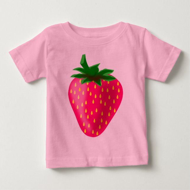 Camiseta De Bebé Fresa dulce (Anverso)