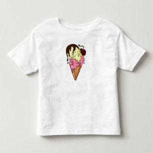 Camiseta De Bebé Fresa dulce mortal y helado de cráneo bananero