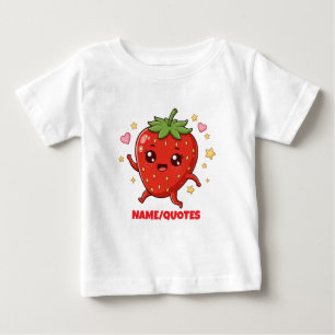 Camiseta De Bebé Fresa Kawaii Adorable