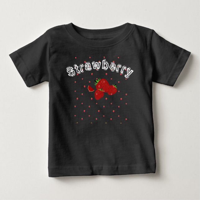 Camiseta De Bebé Fresa Linda de Verano  (Anverso)