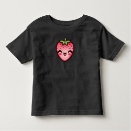 Camiseta De Bebé Fresa rosa feliz
