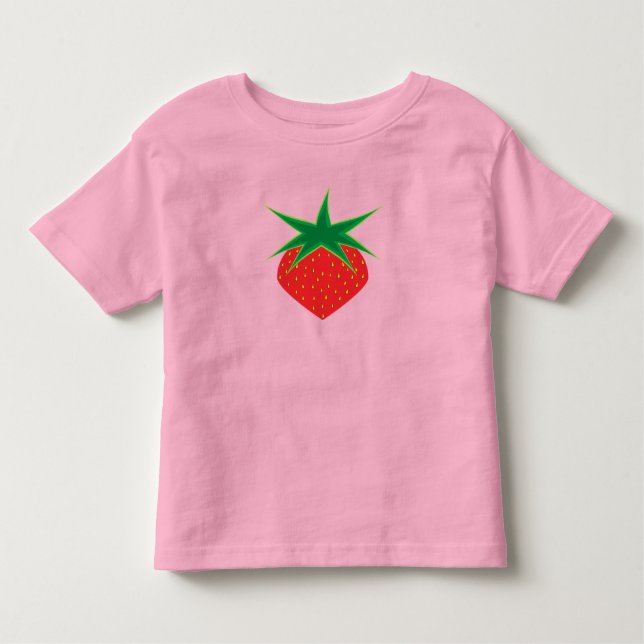 Camiseta De Bebé Fresa Toddler T-Shirt (Anverso)
