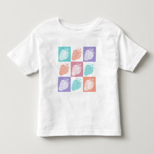 Camiseta De Bebé Fresas Colorido Verano