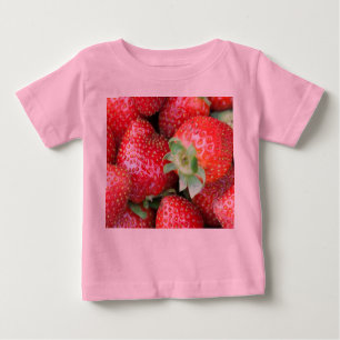 Camiseta De Bebé Fresas dulces rojas