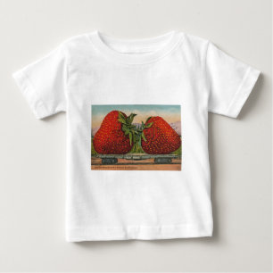 Camiseta De Bebé Fresas Gigante Antiguo Fruta Diversión