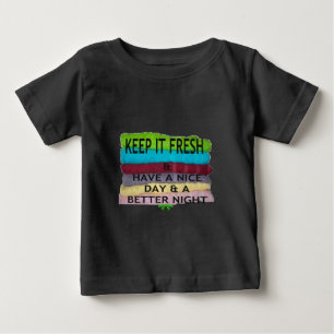 Camiseta De Bebé Fresco y Limpio: Explosión de Color para un Nuevo