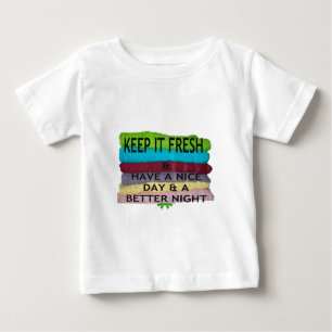 Camiseta De Bebé Fresco y limpio: ráfaga de color para un nuevo com