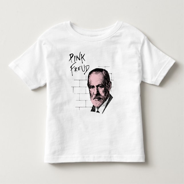 Camiseta De Bebé Freud rosado Sigmund Freud (Anverso)