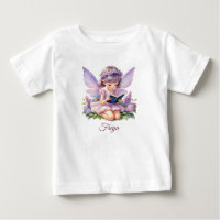 Freya Lilac Fairy Personalized Baby T-Shirt