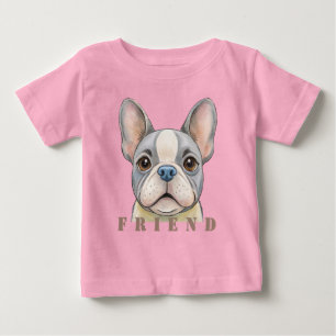 Camiseta De Bebé Friend Bulldog