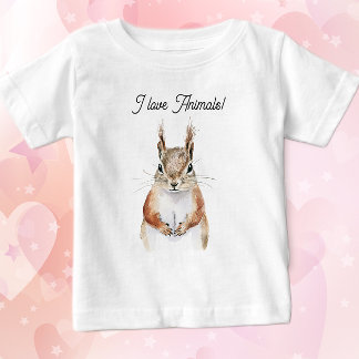 Camiseta De Bebé Friendly Squirrel 