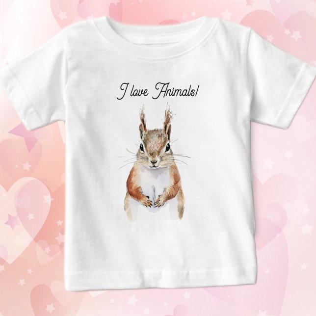 Camiseta De Bebé Friendly Squirrel  (Subido por el creador)