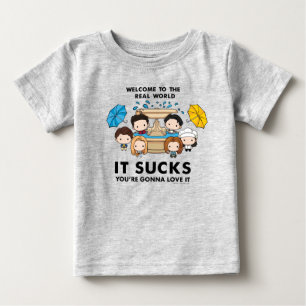 Camiseta De Bebé FRIENDS™ Bienvenido al Mundo Real Chibi