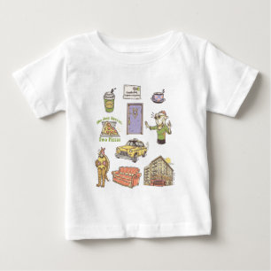 Camiseta De Bebé FRIENDS™   Íconos de Dibujos Animados Gráfico 1