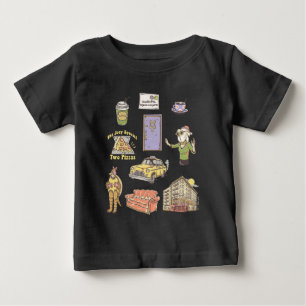 Camiseta De Bebé FRIENDS™   Íconos de Dibujos Animados Gráfico 2