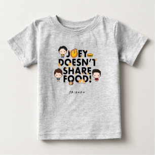 Camiseta De Bebé FRIENDS™ Joey No Comparte Comida Chibi