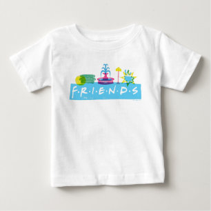 Camiseta De Bebé FRIENDS™   Logotipo con iconos