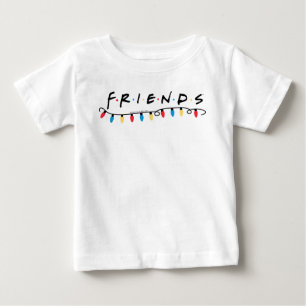 Camiseta De Bebé FRIENDS™   Luces de Navidad Logo