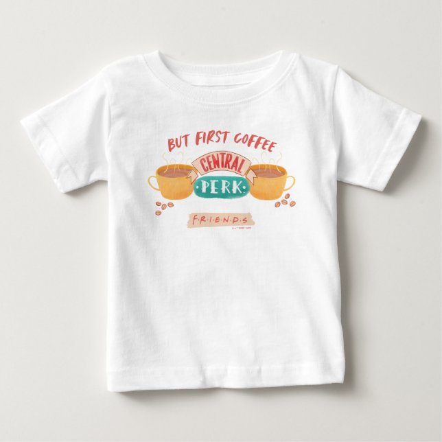 Camiseta De Bebé FRIENDS™ | Pero Primero Café - Central Perk (Anverso)