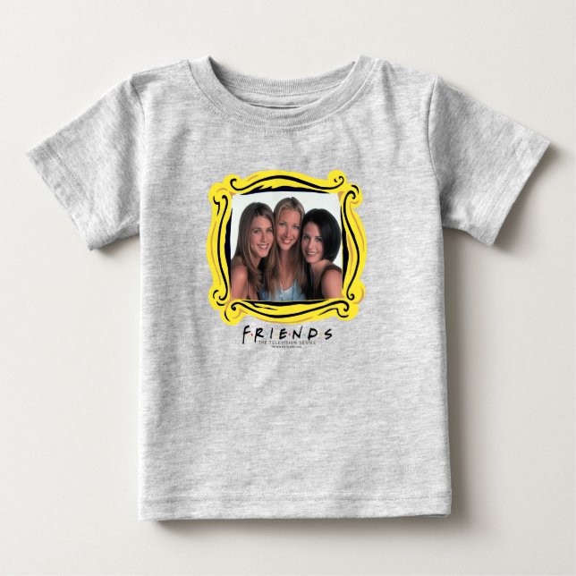 Camiseta De Bebé FRIENDS™ | Rachel, Phoebe, and Monica (Anverso)