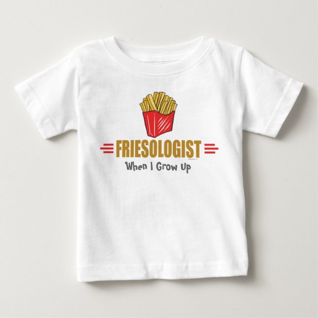 Camiseta De Bebé Fries franceses graciosos (Anverso)