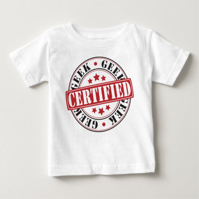 Camiseta De Bebé Friki certificado (Anverso)