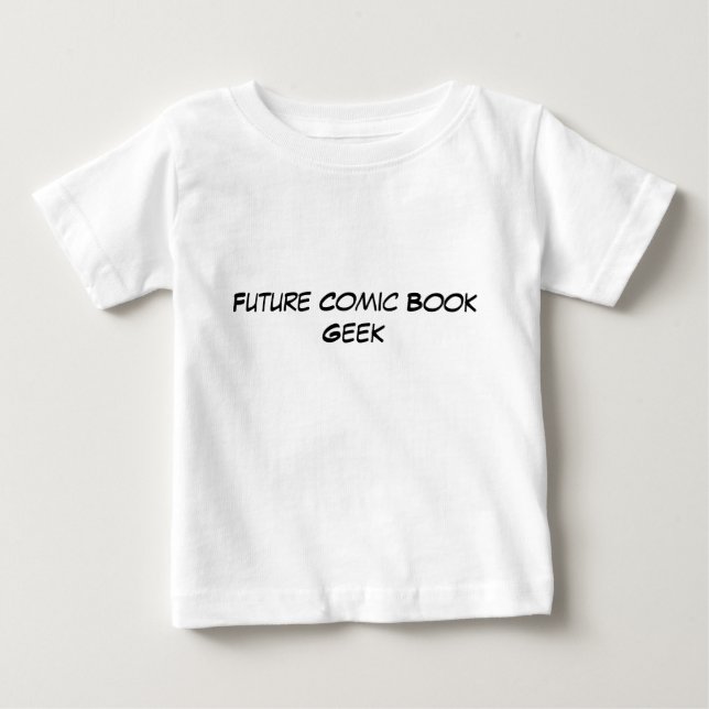 Camiseta De Bebé Friki futuro del cómic - bebé (Anverso)