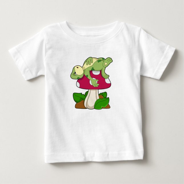 Camiseta De Bebé Frog at Sleeping with Mushroom (Anverso)