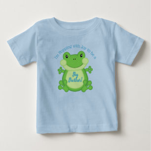 Camiseta De Bebé Frog Baby Shower Blue