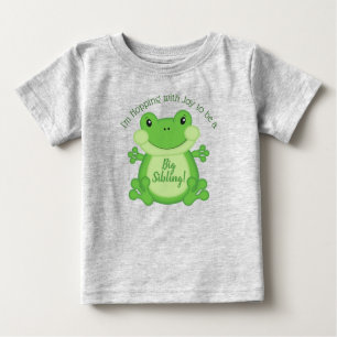 Camiseta De Bebé Frog Baby Shower Green