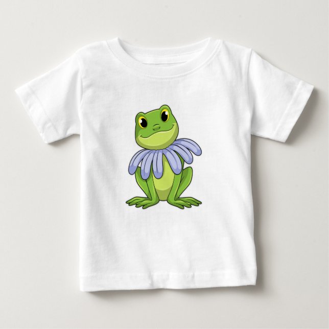 Camiseta De Bebé Frog with Daisy (Anverso)