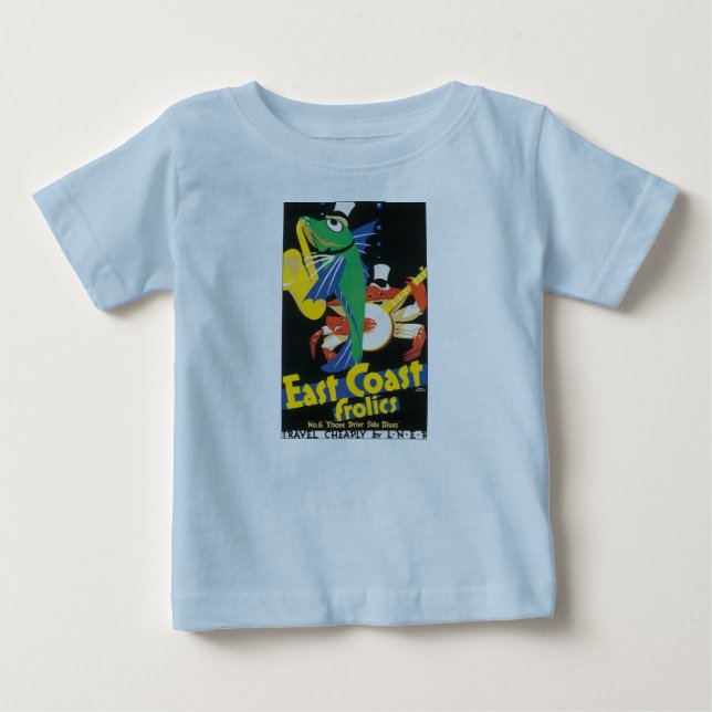 Camiseta De Bebé Frolics de la costa este (Anverso)