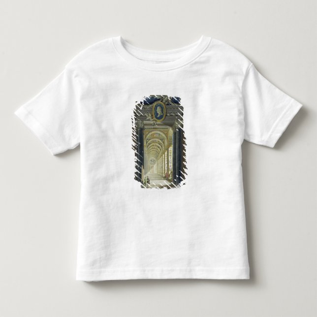 Camiseta De Bebé Frontispiece con un retrato del medallón de (Anverso)