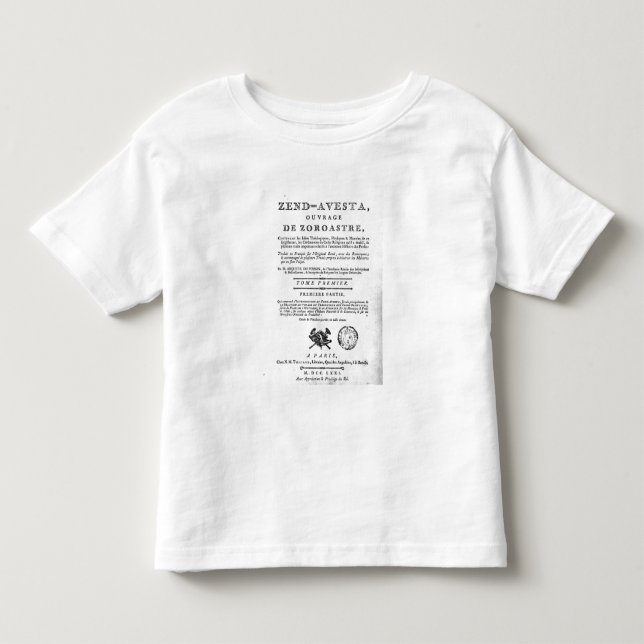 Camiseta De Bebé Frontispiece de una edición de 'Zend (Anverso)