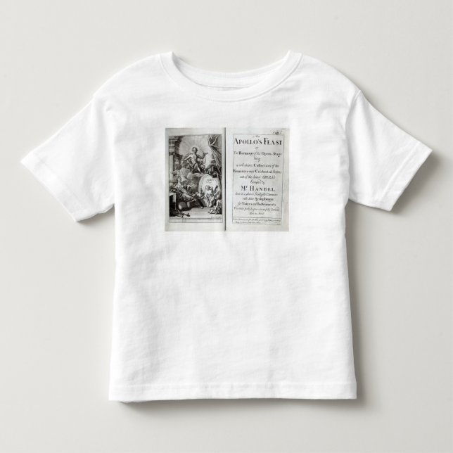 Camiseta De Bebé Frontispiece para el banquete de Apolo, c.1734 (Anverso)