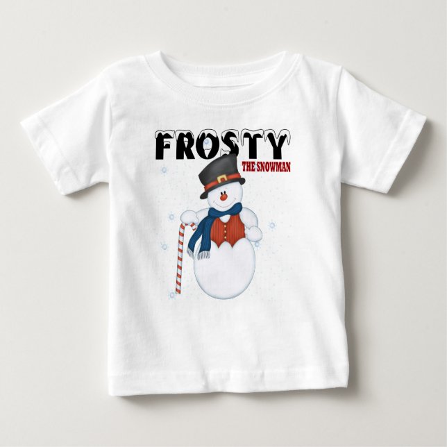 Camiseta De Bebé Frosty el hombre de nieve (Anverso)