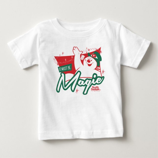 Camiseta De Bebé Frosty el muñeco de nieve - Debe ser magia (Anverso)