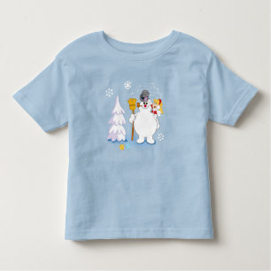 Camiseta De Bebé Frosty the Snowman™   Frosty & Karen Winter Fun