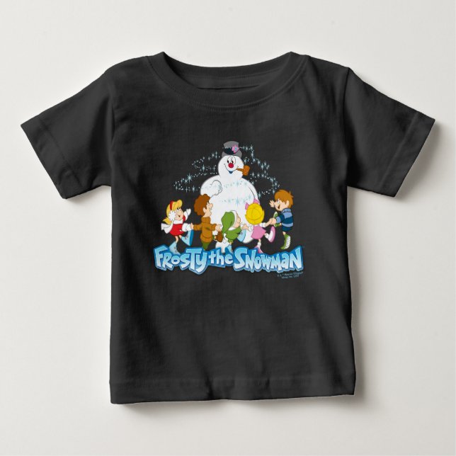Camiseta De Bebé Frosty the Snowman™ | Jugar con escarcha y niños (Anverso)