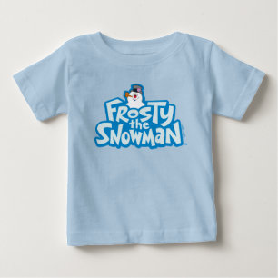 Camiseta De Bebé Frosty the Snowman™ Logotipo apilado congelado
