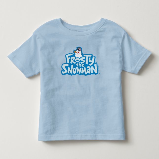 Camiseta De Bebé Frosty the Snowman™ | Logotipo apilado congelado (Anverso)