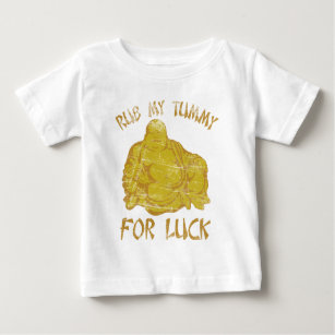 Camiseta De Bebé Frotación de Buda mi panza