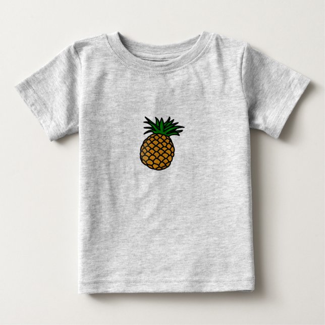 Camiseta De Bebé Fruit_(Pineapple) (Anverso)