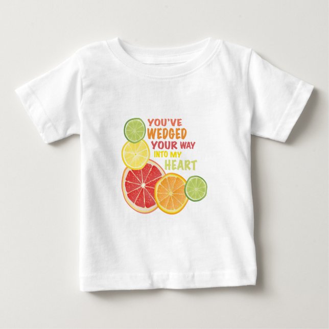 Camiseta De Bebé Fruta acuñada (Anverso)