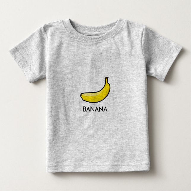 Camiseta De Bebé Fruta_(Banana) (Anverso)