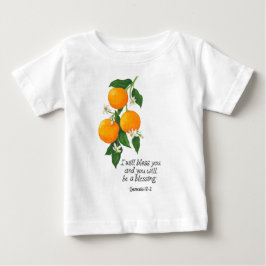 Camiseta De Bebé Fruta Naranja Génesis 12:2